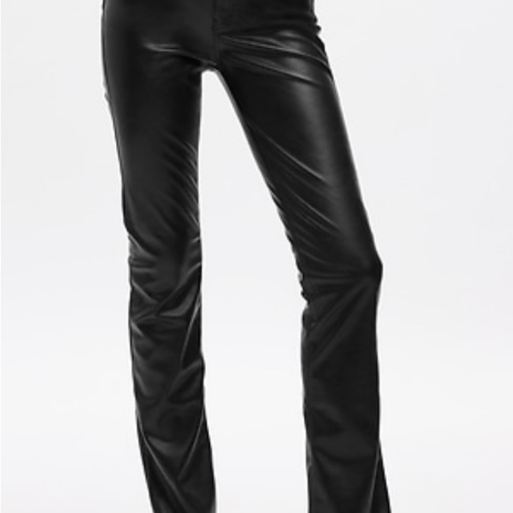 Gap Mid Rise Vegan Leather Baby Boot Pants 31/12S